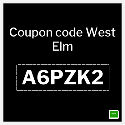 Coupon for West Elm (A6PZK2) 10% Exclusive discount