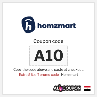 Coupon for Homzmart (A10) Extra 5% off promo code