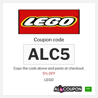 Coupon for LEGO (ALC5) 5% OFF