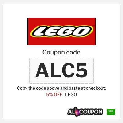Coupon for LEGO (ALC5) 5% OFF