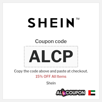 Coupon for Shein (ALCP) 15% OFF All Items