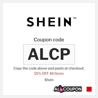 Coupon for Shein (ALCP) 15% OFF All Items