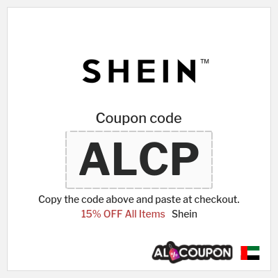 Coupon for Shein (ALCP) 15% OFF All Items