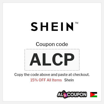 Coupon for Shein (ALCP) 15% OFF All Items