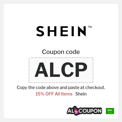 Coupon for Shein (ALCP) 15% OFF All Items