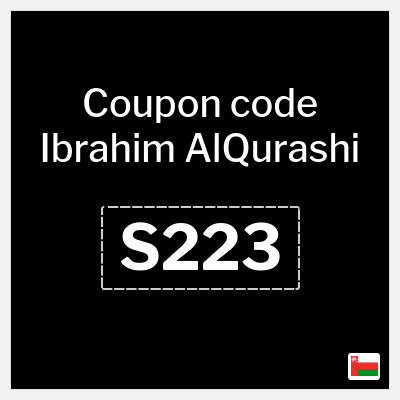 Coupon discount code for Ibrahim AlQurashi 10% OFF