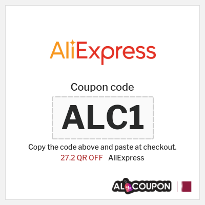 Coupon for AliExpress (ALC1) 27.2 QR OFF