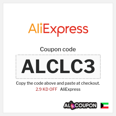 Coupon for AliExpress (ALCLC3) 2.9 KD OFF