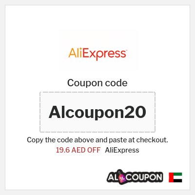 Coupon for AliExpress (Alcoupon20) 19.6 AED OFF