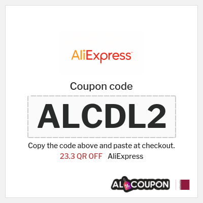 Coupon for AliExpress (ALCDL2) 23.3 QR OFF