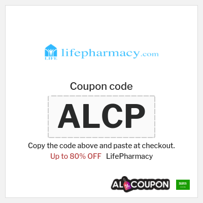 Coupon discount code for LifePharmacy 80% OFF
