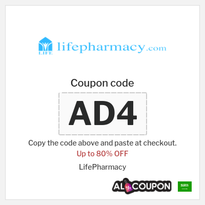 Coupon for LifePharmacy (AD4) Up to 80% OFF
