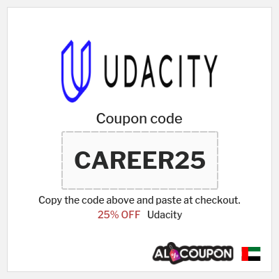 Coupon for Udacity (CAREER25) 25% OFF