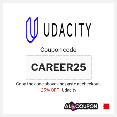 Coupon for Udacity (CAREER25) 25% OFF
