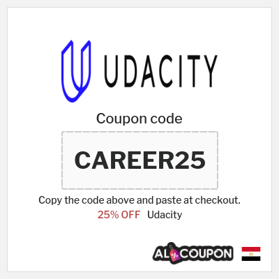 Coupon for Udacity (CAREER25) 25% OFF