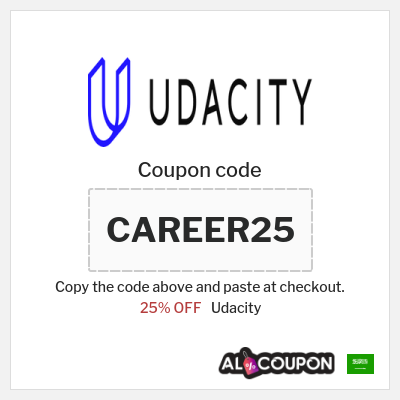 Coupon for Udacity (CAREER25) 25% OFF
