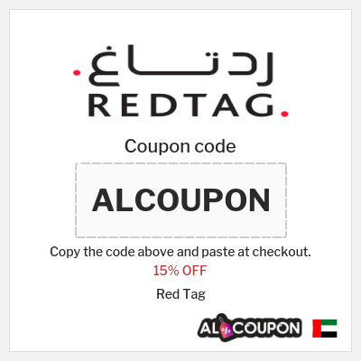 Coupon discount code for Red Tag 15% OFF