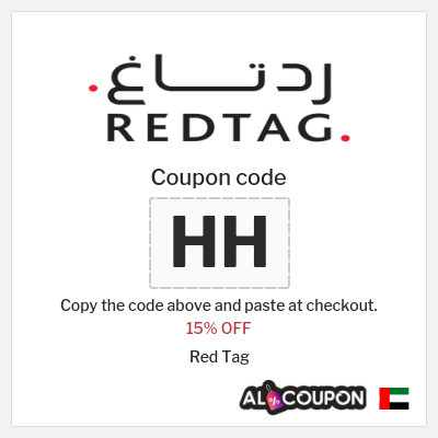 Coupon discount code for Red Tag 15% OFF