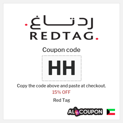 Coupon discount code for Red Tag 15% OFF
