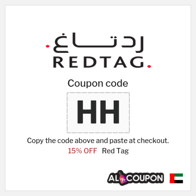Coupon discount code for Red Tag 15% OFF