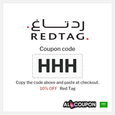 Coupon discount code for Red Tag 15% OFF