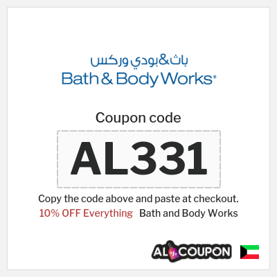 Coupon discount code for Bath and Body Works Up to 10% OFF