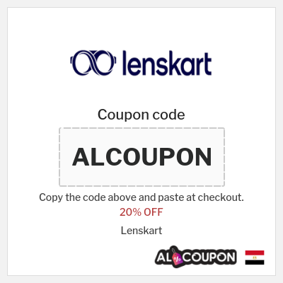 Coupon for Lenskart (ALCOUPON) 20% OFF