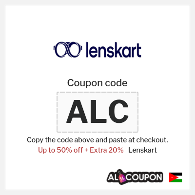Coupon for Lenskart (ALC) Up to 50% off + Extra 20%