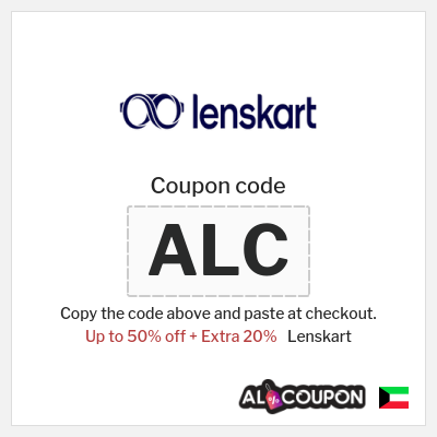 Coupon for Lenskart (ALC) Up to 50% off + Extra 20%