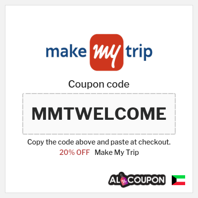 Coupon discount code for Make My Trip 20% OFF your first booking