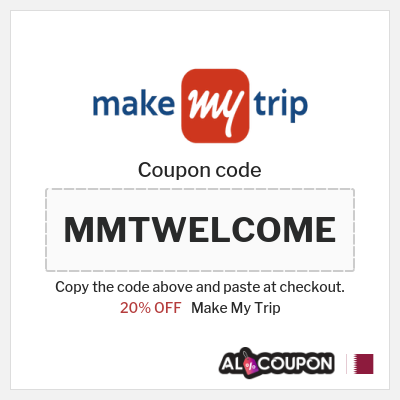 Coupon discount code for Make My Trip 20% OFF your first booking