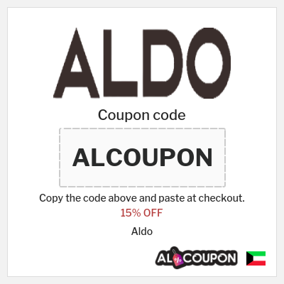 Coupon discount code for Aldo 15% OFF