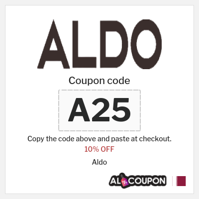 Coupon discount code for Aldo 15% OFF