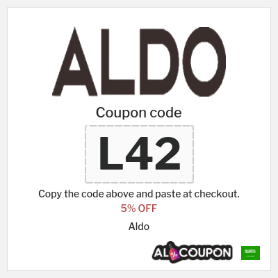 Coupon discount code for Aldo 15% OFF