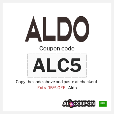 Coupon discount code for Aldo 15% Coupons & Vouchers