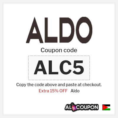 Coupon discount code for Aldo 15% Coupons & Vouchers