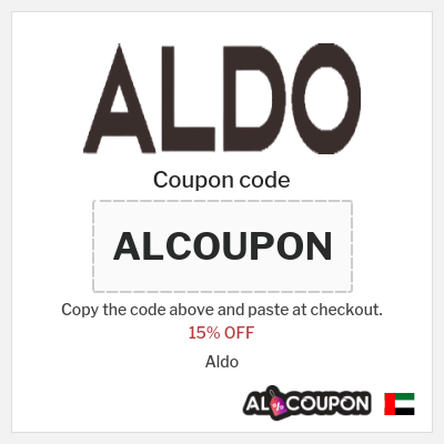 Coupon for Aldo (ALCOUPON) 15% OFF