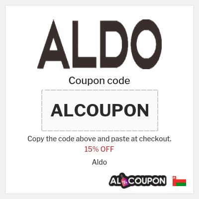 Coupon for Aldo (ALCOUPON) 15% OFF