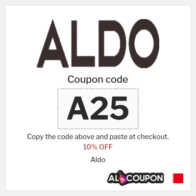 Coupon for Aldo (A25) 10% OFF