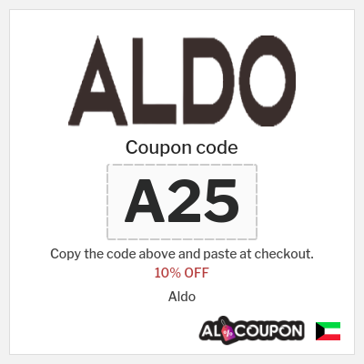 Coupon for Aldo (A25) 10% OFF