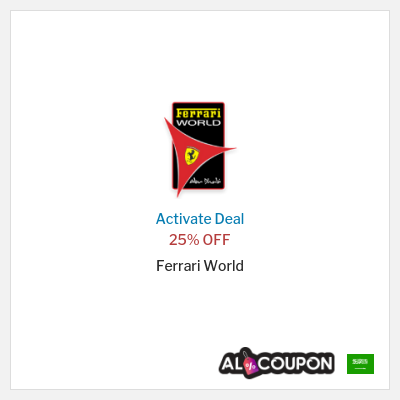 Coupon discount code for Ferrari World Discounted tickets