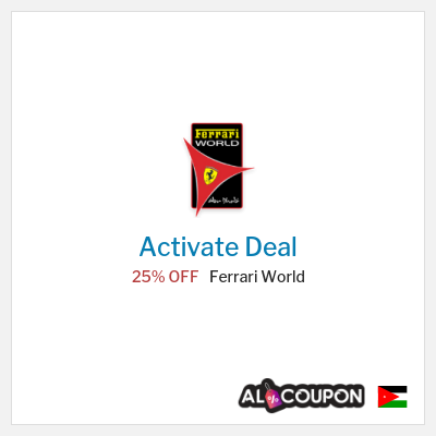 Coupon discount code for Ferrari World Discounted tickets