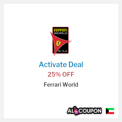 Coupon discount code for Ferrari World Discounted tickets