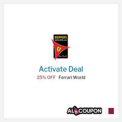 Coupon discount code for Ferrari World Discounted tickets
