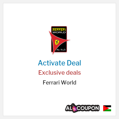 Special Deal for Ferrari World Exclusive deals