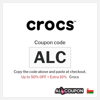 Coupon discount code for Crocs 10% OFF
