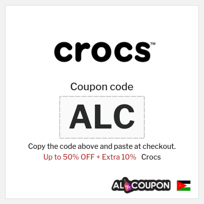 Coupon discount code for Crocs 10% OFF