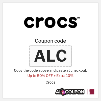 Coupon discount code for Crocs 10% OFF