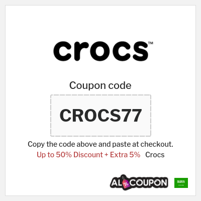 Coupon discount code for Crocs Exclusive 5% Promo Codes