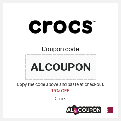 Coupon for Crocs (ALCOUPON) 15% OFF
